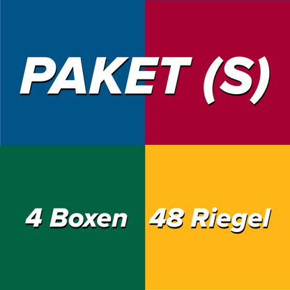 Paket (S) - 4 Boxen (48 Riegel je 50g)